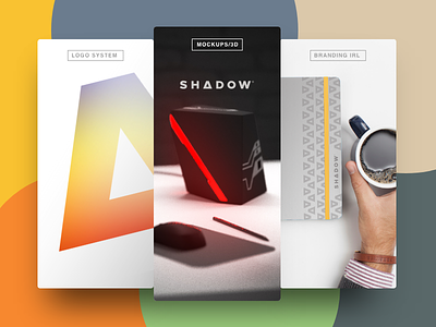 Shadow [Re-brand] branding design flat icon illustration lettering logo shadow type ui ux vector