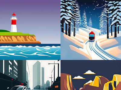 vector art - landscape