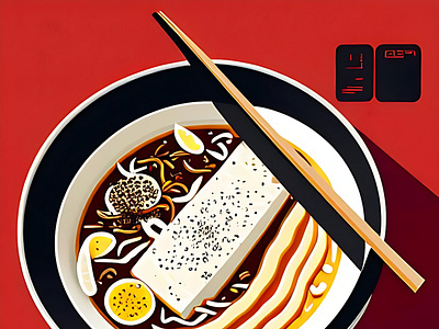 vector art - ramen