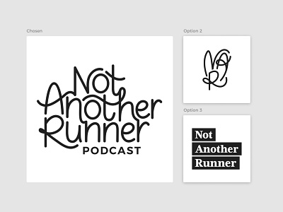 Not Another Runner Podcast #1 branding design freelance design hand drawn hand lettering handlettering logo podcast podcast art process typography vector