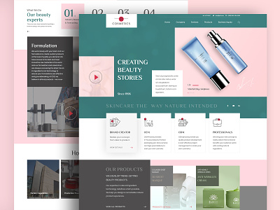 Cosmetics Web modern design webdesign