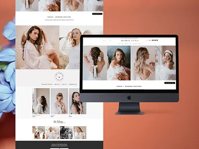 Untamed Petals bridal ecommerce floral flowers shopify web web design website design wedding weddings