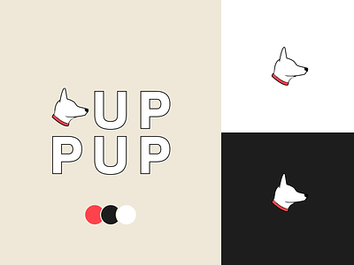 UP PUP animal branding dog dogs logo pet pet care pets veterinarian veterinary