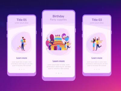 Event app ui design