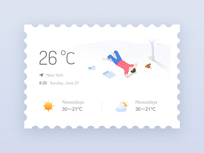 Holiday weather design iphonex ps sketch ui