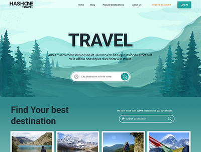 Travel Landing Page 2023 branding design designer landingpage mobile place travel typography ui ux web website