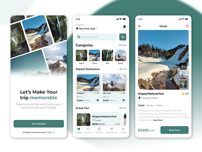 Travel App Design