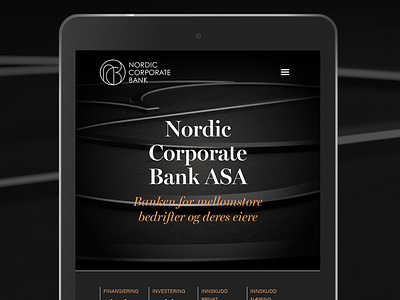 NC Bank, Norway mobile design ui web design