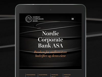 NC Bank, Norway mobile design ui web design