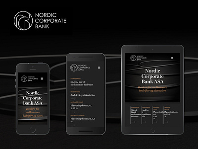NC Bank, Norway mobile design