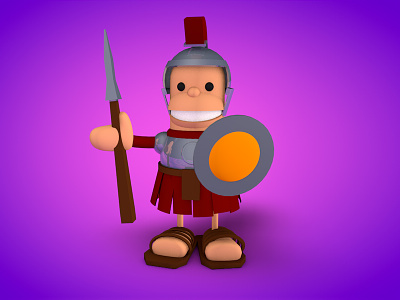 Romo ancient character cinema4d concept design draft game roman soldier