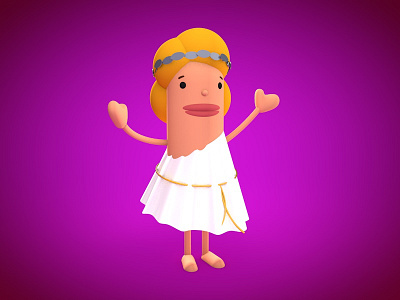 Afro 3d animation aphrodite cartoon character cinema4d design game goddess greek