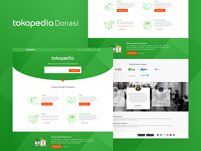 Tokopedia Donasi - Website Design design tokopedia ui uiux ux website