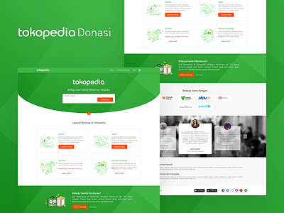 Tokopedia Donasi - Website Design