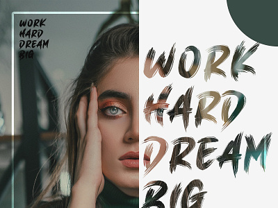 WORK HARD DREAM BIG graphic design