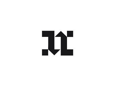H Monogram Number 1 Combination Logo Mark Icon