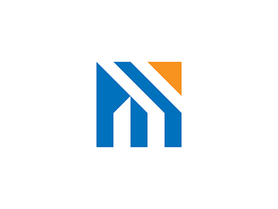 M + Home builder constructions for sale home letter m logo concept logo design logo designer m negative space