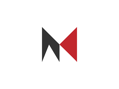 Letter M Modern Logo Concept black branding business design identity letter logo logo concept logo designer logo for sale m mark modern monogram professional red simple