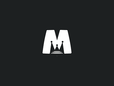 Crown Letter M crown letter logotype type typography