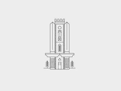 Line Art Sword Home Residence apartment home line art logo monogram monoline property residence sword