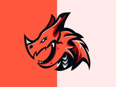 Red Dragon Esport animal branding dota 2 dragon dragons esport esports gaming identity illustration legend logo logo esport mascot monogram mythical professional gaming simple sports vector