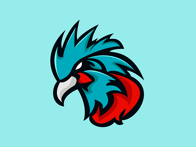 Blue Rooster Esport Mascot