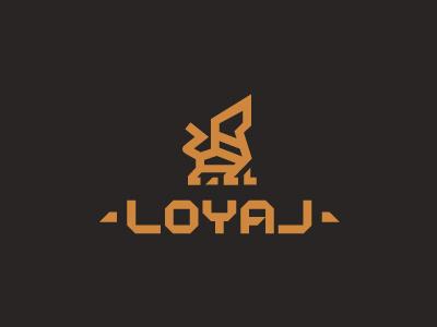 Loyal Dog animal bold bold line branding clean design dog heraldic icon identity logo mark modern monogram professional simple strong vector
