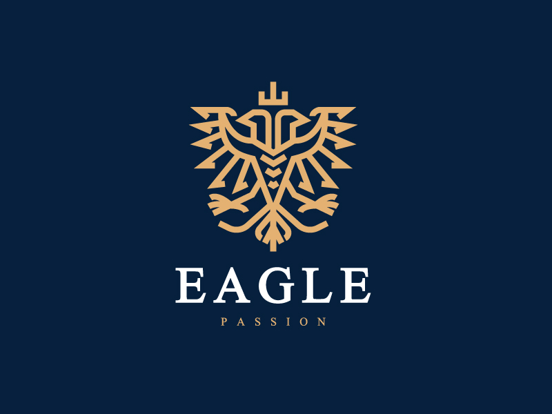 on behance logo vintage Dribbble on Head Two Eagle by Alternative Wilson James