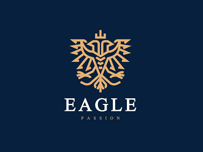 Two Head Eagle Alternative animal bird classic clean eagle elite heraldic heraldry icon logo luxury mark modern mythic mythical security simple strong vintage wings