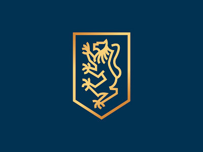 Lion Emblem Shield animal bold branding clean design elegant elite emblem heraldic icon identity kingdom lion logo luxury mark modern monogram shield simple
