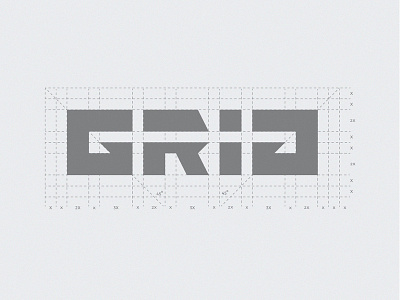 Grid Logotype Process Grid