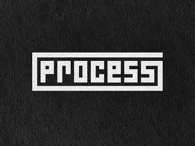 Process Logotype bold branding clean font icon identity lettering logo logodesign logodesigner logomark logotype logotype design mark modern monogram process simple strong typography