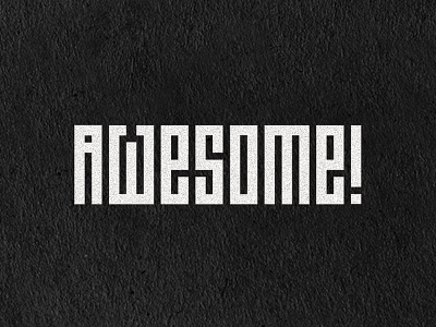 Awesome Logotype awesome branding font identity lettering letters logo logodesign logodesigner logotype logotypedesign mark monogram type typography wordmark