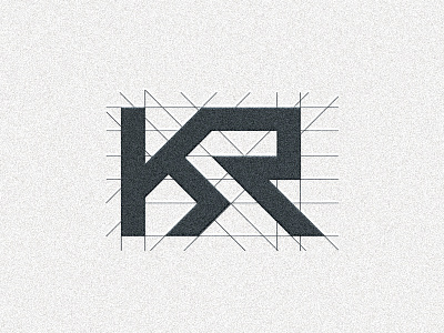 KR Grid bold branding clean geometric icon identity letter letter k logo logotype mark modern monogram monogram design monogram letter mark monogram logo simple strong symbol typography