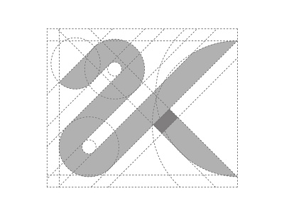2K Mark 2000 2k bold brandidentity branding clean grid k logodesign logomark mark mark icon symbol modern monogram process simple typography