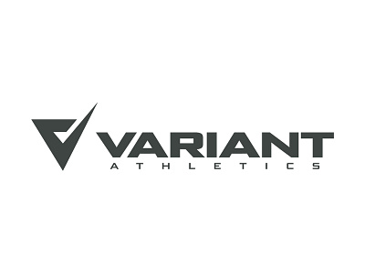 Variant Athletics bold branding clean design geometric icon identity illustration letter v lettering logo logotype mark modern monogram simple strong typography v vector