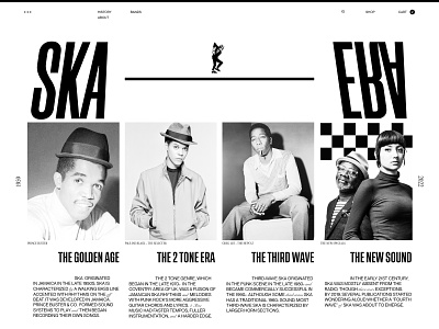 SKA ⱯꓤƎ compressed concept editorial exploration graphic design minimal music simple ska typhography ui uiconcept uidesign