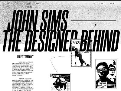 SKA ⱯꓤƎ - About page big typography exploration john sims minimal poster design scrolling simple ska typography ui uidesign website