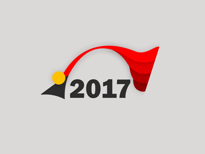 2017 Happy New Year 2017 chicken cock happy logo new year