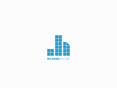 Building Blocks blocks blue blueprint graphic icon logo real estate skyline