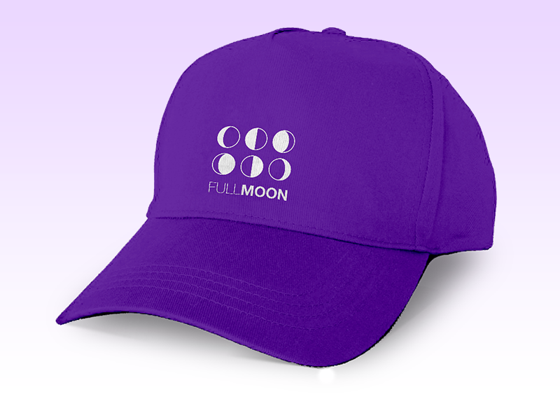 Download Full Moon Baseball Cap Mockup by Rafe Goldberg on Dribbble