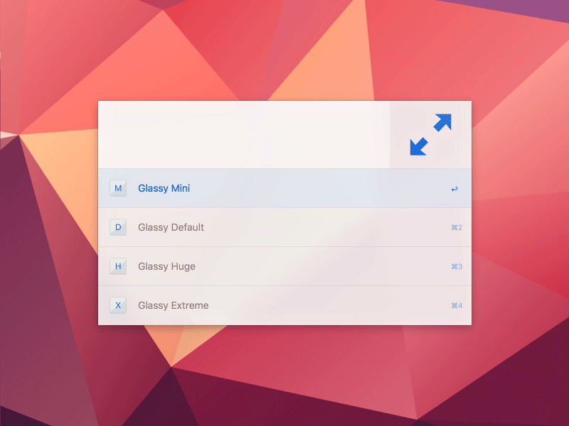 “Glassy” Alfred Theme alfred app mac theme workflow