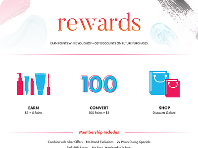 Rewards Program Page loyalty points rewards