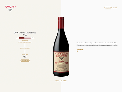 Wine Page Overview Header