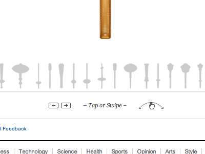 Olympic Torches - Interactive Infographic