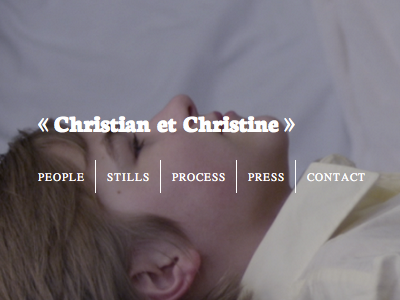 Christian Et Christine bold france french french new wave new wave serif white