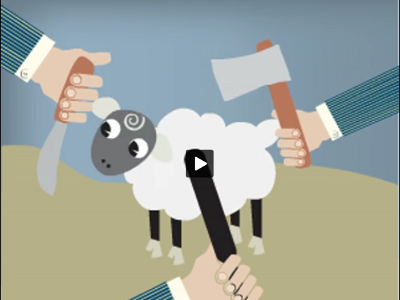 Big Tobacco Sheep Campaign ad animation banner flash illustrator