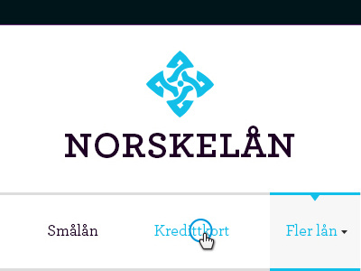 Logo & Web design for Norwegian loan company brand design hover logo menu modern navigation typography ui ux web deisgn