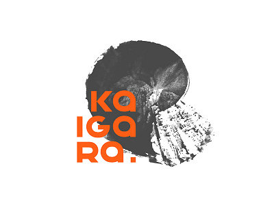 Kaigara Logo ink logo nautilus shell typography
