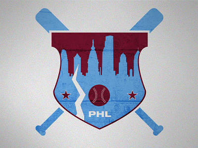 Phillies Crest Dribble baseball coat of arms crest phillies